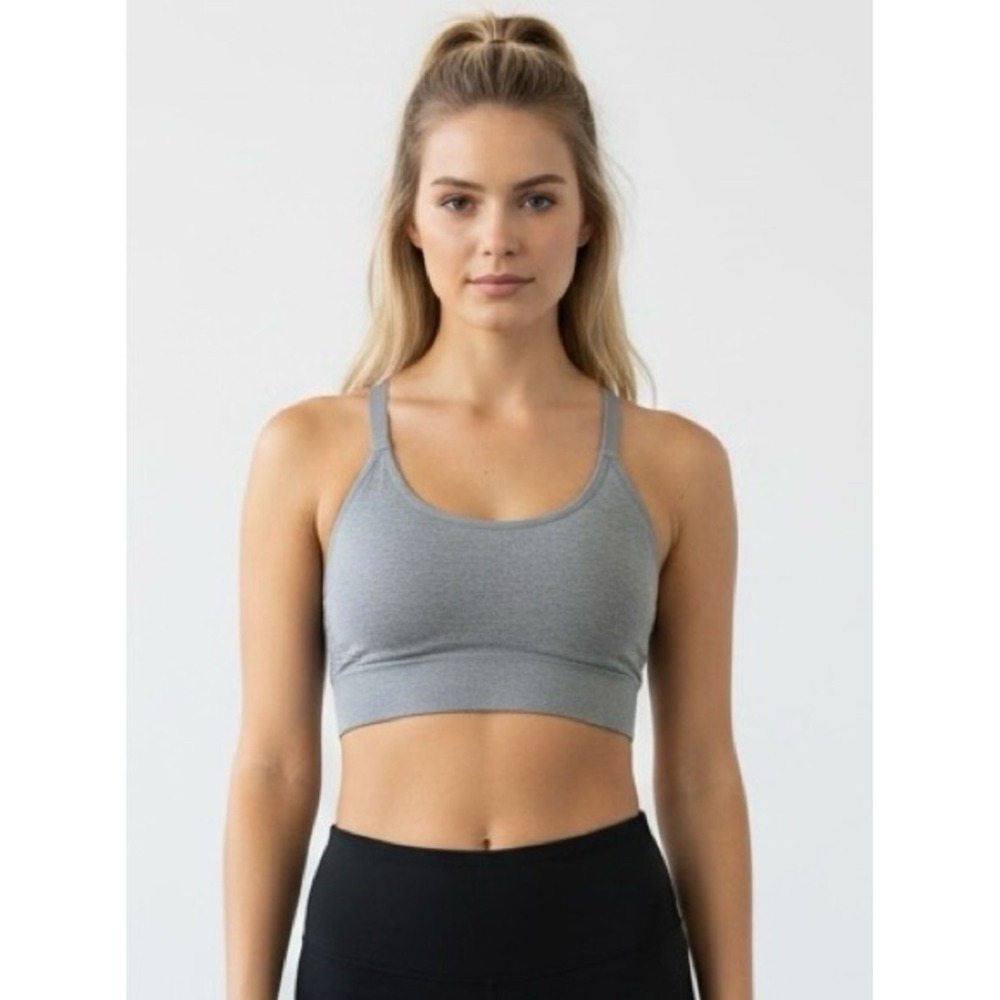 Primark Razor Back Athletic Grey Sports Bra